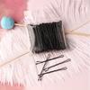 100pcs 5cm Hair Clips for Women Girls Bride Hair Styling Accessories Black Gold Brown Hairpins Metal Barrettes(Coffee 50pcs) view 3