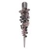 1Pc Duckbill Clip Rhinestone Studded Hairpin Hair Clip Hair Styling Barrette Headwear Hair Accessory (Dark Blue)(Grey) view 1