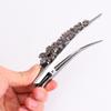 1Pc Duckbill Clip Rhinestone Studded Hairpin Hair Clip Hair Styling Barrette Headwear Hair Accessory (Dark Blue)(Grey) view 3