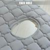 Grey,190 * 70cm(S),LDLCYCN Massage SPA Bed Sheet Cover Non-Slip Spa Bed Pad Massage Table Mattress Pad with Hole Massage Spa Mattress Topper with Elastic Band for Tattoo Table Beauty Salon Bed view 4
