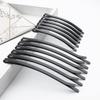 12Pcs/Set Matte Black Hairpins Women Girls Hair Clip Straight Hairgrip Barrette Headwear Styling Tools Accessories(8cmx0.4cm) view 2