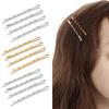 24pcs/Set 5.5cm Metal Barrettes Gold Silver Spiral Hair Clips Color Hairpins for Women Girls Hair Styling Accessories(Gold) view 4