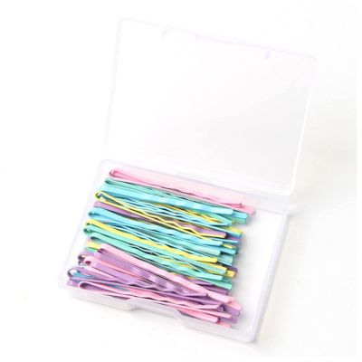 50/100pcs Wedding Alloy Hair Clips Hairpins Barrette Hairpins Hair Accessories Black Side Wire Folder Styling Tools(50pcs B)