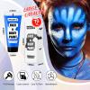 YBUETE Blue Water Based Face Body Paint, 2.37 OZ Large Tube Full Coverage Face Paint for Avatar Smurfs Mermaid Cosplay Makeup, Washable Royal Blue Body Painting Cream for Adult Halloween SFX Makeup view 2