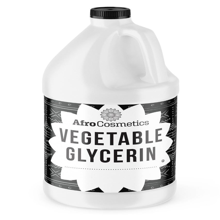 AFROCOSMETICS Pure Natural Vegetable Glycerin Great for Skin, Hair Non-GMO 1 Gallon