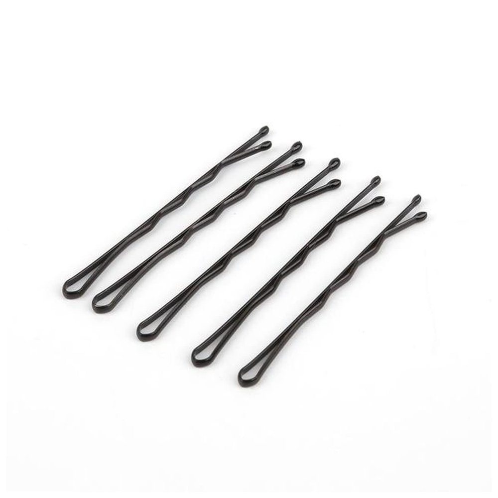 10-20Pcs 5-6cm Invisible Black Wavy Grips Hairstyle Hairpins Women Salon Barrette Straight Hair Clips Styling Tool(Wave 5cm 20pcs)