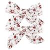 1/2PCS Flower Cotton Hair Bows with Clip for Girls Solid Boutique Hair Clips Hairgrip Barrettes Headwear Hair Acesssories(26) view 1