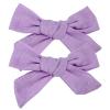 1/2PCS Flower Cotton Hair Bows with Clip for Girls Solid Boutique Hair Clips Hairgrip Barrettes Headwear Hair Acesssories(31) view 1