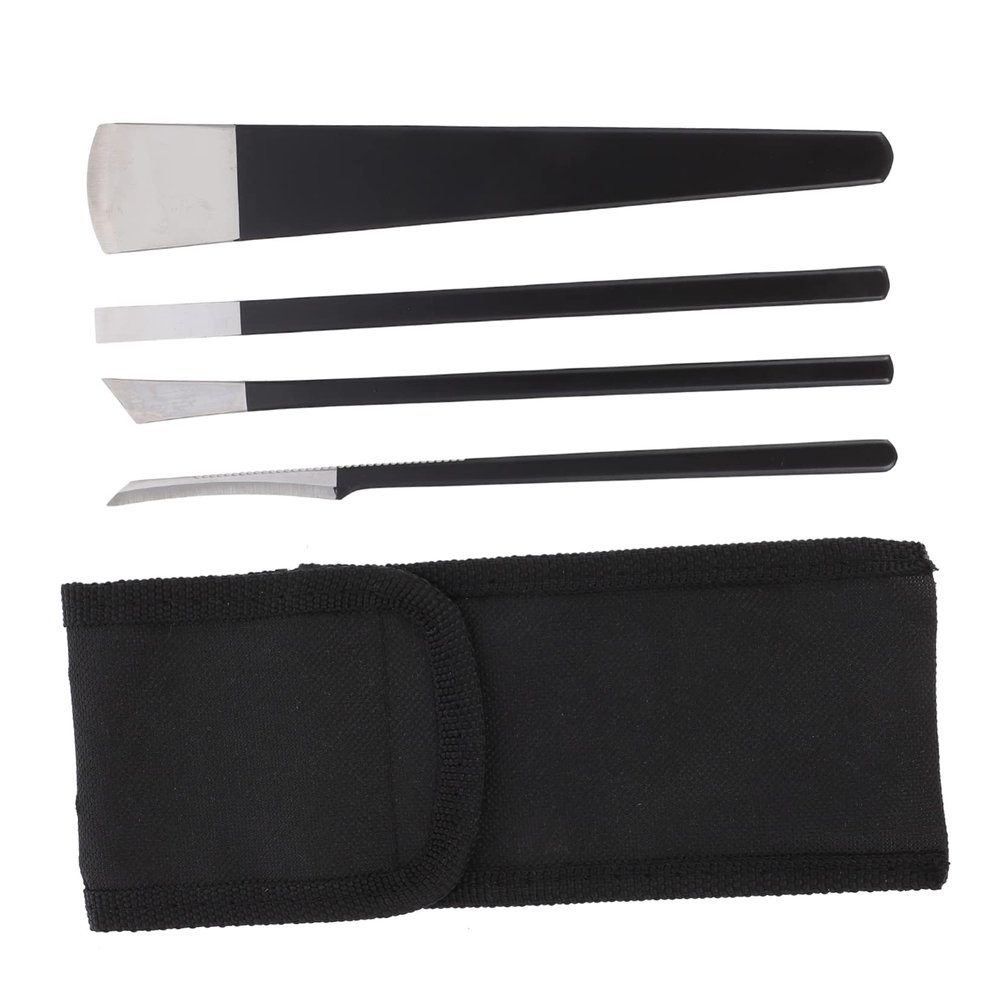 GALPADA 4Pcs Stainless Steel Pedicure Tool for Ingrown Nails Nail Trimmers with Storage Bag for Home and Professional Foot Care Accessories for Smooth Feet
