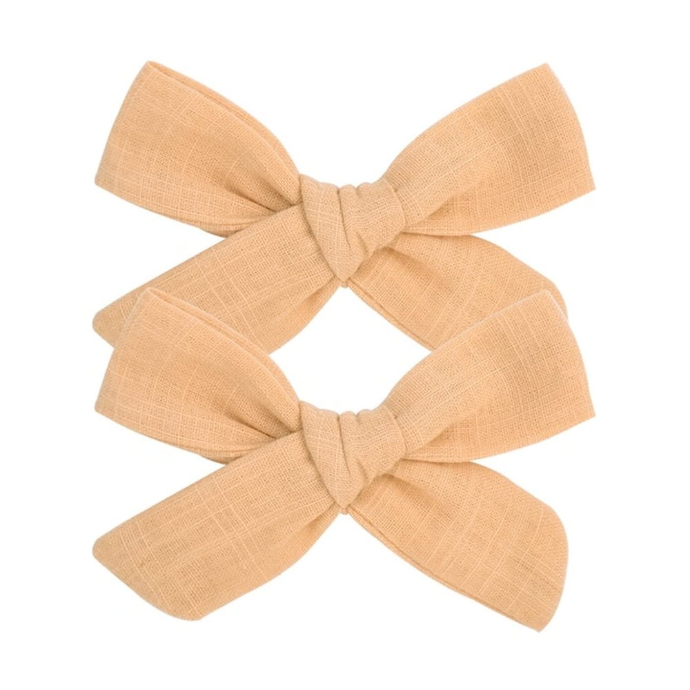 2PCS/Lot Cotton 3.9 inch Bow with Clip Girl Boutique Hair Bows Handmade Hair Clips Barrettes Headwear(7)