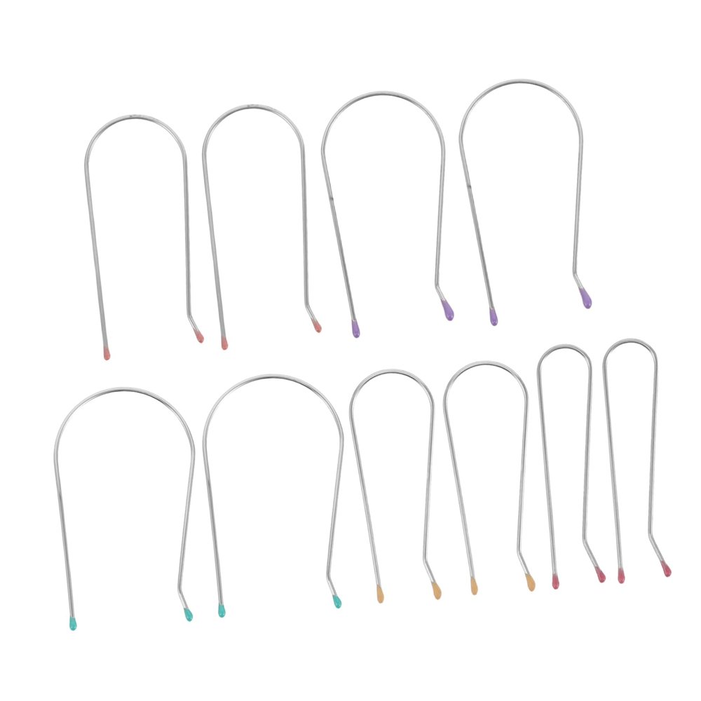SAFIGLE 40pcs Replacement Hot Roller Clips: U-shaped Hair Curler Clamps - Heat-resistant Hot Roller Securing Pins - Fits In 0.75"/1"/1.25"/1.5"/1.75" Perm Rod
