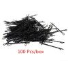 100 Pcs/lot 5CM Black Hairpins for Women Hair Clip Lady Invisible Wave Hairgrip Metal Hairclip Side Wire Word Folder view 2
