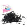 100 Pcs/lot 5CM Black Hairpins for Women Hair Clip Lady Invisible Wave Hairgrip Metal Hairclip Side Wire Word Folder view 3