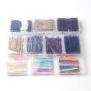 50/100pcs Wedding Alloy Hair Clips Hairpins Barrette Hairpins Hair Accessories Black Side Wire Folder Styling Tools(100pcs Brown U) view 2