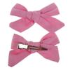 1/2PCS Flower Cotton Hair Bows with Clip for Girls Solid Boutique Hair Clips Hairgrip Barrettes Headwear Hair Acesssories(10) view 3