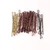 100pcs 5cm Hair Clips for Girls Curly Wavy Hair Clips Barrettes Invisible Wedding Party Hair Styling Accessories(Gold) view 4