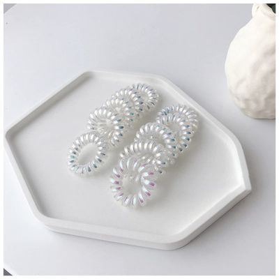 10pcs Girl Rubber Band Headdress Headband Anti-Telephone line Hair Ring Female Korean Version Hair Band Rope Hair Accessories(Style-6)