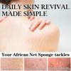 ACLMFUP African Net Sponge: Authentic Exfoliating Bath & Body Scrubber for Deep Clean & Smooth Skin - Gentle on Sensitive Skin, 2 PiecesRose Red & Orange view 3