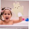 ARTSEWPLY 3Pcs Exfoliating Bath Gloves Dual Sided Skin Cleaning Mitts for Gentle Exfoliation for Shower Scrubbing and Dead Skin Removal Lightweight and Reusable Design Random Color view 3
