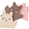 ARTSEWPLY 3Pcs Exfoliating Bath Gloves Dual Sided Skin Cleaning Mitts for Gentle Exfoliation for Shower Scrubbing and Dead Skin Removal Lightweight and Reusable Design Random Color view 4