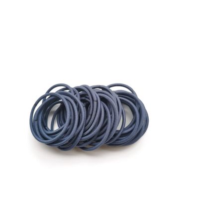 100 Pieces Metal Free Hair Tie Scrunchies Blonde Brown Bands Cord Large Elastic Women Girls Ponytail Holders no tangles(Denim Blue 100pcs)