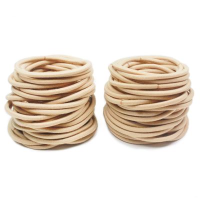 100 Pieces Metal Free Hair Tie Scrunchies Blonde Brown Bands Cord Large Elastic Women Girls Ponytail Holders no tangles(Blonde 100PCS)