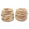 100 Pieces Metal Free Hair Tie Scrunchies Blonde Brown Bands Cord Large Elastic Women Girls Ponytail Holders no tangles(Blonde 100PCS) view 1