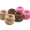 100 Pieces Metal Free Hair Tie Scrunchies Blonde Brown Bands Cord Large Elastic Women Girls Ponytail Holders no tangles(Blonde 100PCS) view 4