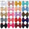 10Pcs/Lot 4.5" Large Waffle Fabric Hair Bows for Girls Popular Sweet Fashion Accessories Bowknot Boutique Head Wear(Coral,Without Clip) view 2