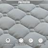 Grey,190 * 80cm(S),LDLCYCN Massage SPA Bed Sheet Cover Non-Slip Spa Bed Pad Massage Table Mattress Pad with Hole Massage Spa Mattress Topper with Elastic Band for Tattoo Table Beauty Salon Bed view 2