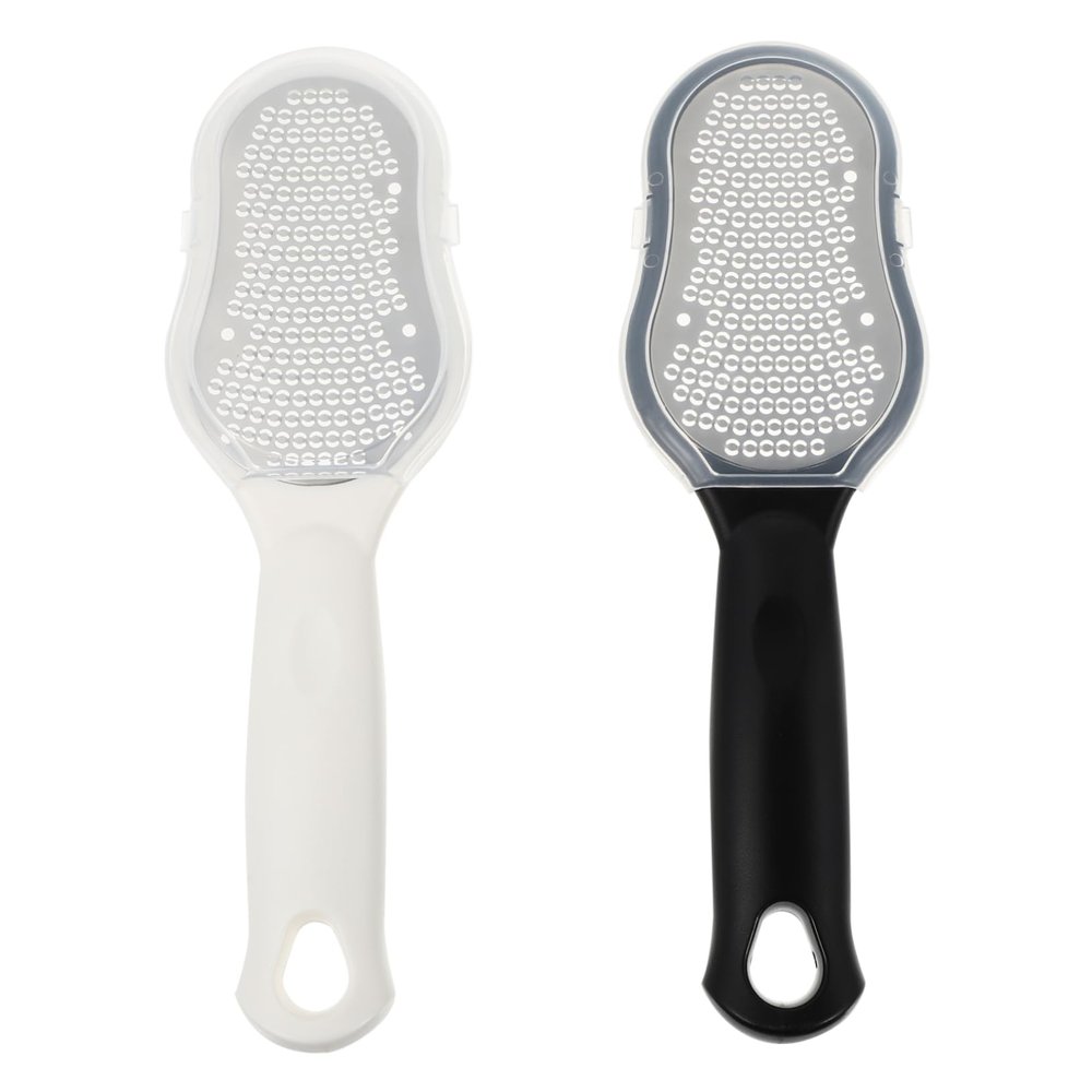 Beaupretty 2pcs Stainless Steel Foot File Pedicure Tool Callus Remover for Hands Cracked Heel Treatment