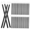 Healvian 100pcs Eyelash Brush Lip Brush Nail Brush Women Angled Glitter Make Brushes Nails Eyelid Eyeliner Lash Wand Portable Nail Cosmetic Lip Multi-use Lip Travel Lip Black Plastic view 1