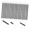Healvian 100pcs Eyelash Brush Lip Brush Nail Brush Women Angled Glitter Make Brushes Nails Eyelid Eyeliner Lash Wand Portable Nail Cosmetic Lip Multi-use Lip Travel Lip Black Plastic view 3