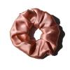 100% Pure Silk Hair Scrunchies for Women Girls Big Scrunchy Ponytail Holder Elastic Bobbles Ties Band Luxurious 19MM 6CM(Rubber Red) view 1