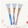 Beaupretty 3pcs Silicone Mask Brushes Professional Cosmetic Brush Applicator for Skincare Includes Purple Blue and Pink Transparent Packages for Face Masks and Makeup view 4