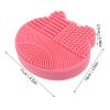 DEARMAMY Silicone Makeup Brush Cleaner Mat Storage Holder Bear Design Portable Brush Drying Rack for Travel Easy to Use Cleaning Pad and Holder for All Makeup Brushes view 2