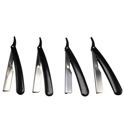 CALLARON 2pcs Manual Straight Razor for Men Durable Safe Razors for Beard and Hair Grooming for Barber Shops and Travel Compact Design for Easy Use