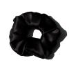 100% Pure Silk Hair Scrunchies for Women Girls Big Scrunchy Ponytail Holder Elastic Bobbles Ties Band Luxurious 19MM 6CM(Black) view 1