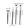 Beavorty 5Pcs Eyelash Brush with Angled Dual Bristles for Volume Boost Lash Separator and Eyelash Comb Versatile Makeup Tool for Mascara Application and Lower Lash Detailing view 2
