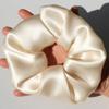 100% Pure Silk Hair Scrunchies for Women Girls Big Scrunchy Ponytail Holder Elastic Bobbles Ties Band Luxurious 19MM 6CM(Baby Blue) view 3
