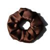 100% Pure Silk Hair Scrunchies for Women Girls Big Scrunchy Ponytail Holder Elastic Bobbles Ties Band Luxurious 19MM 6CM(Coffee) view 1
