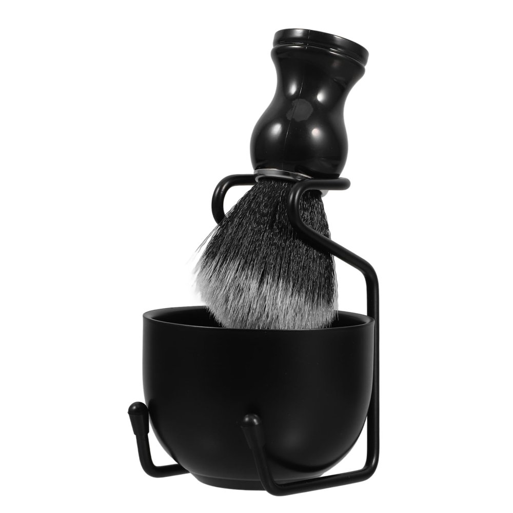 FRCOLOR Men's Shaving Brush Set Stand and Bowl 1 Set Manual Shaving Kit Includes and Sturdy Stand