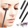 SAFIGLE 100pcs Eyelash Brush Lip Brush Nail Glitter Women Makeup Nails es Angled Eyelid Lip Gloss Applicator Applicators Outdoor Lash Wand Plastic Black view 4