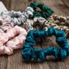 100% Pure Silk Hair Bow Ties Ropes Bands Scrunchy Elastics Ponytail Holders for Women Girls Hair Accessories(Pink 1cm) view 2