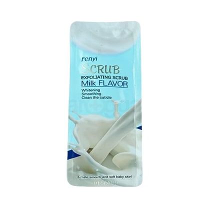 Fenyi Exfoliating Skin Scrub, 3g Sachets, MILK FLAVOR - 2 Pack