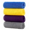 ACLMFUP African Net Sponge  Heavy-Duty Exfoliating Scrubber, Long-Lasting & Quick-Drying, 4 Pieces for Year-Round UseYellow, Blue, Purple, Gray view 1