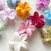 10 Pcs Small Hair Claw Clips for Thin Hair, 1.6 Inch Flower Hair Clips for Women, Birthday, Beach Party (White) view 2
