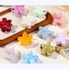 10 Pcs Small Hair Claw Clips for Thin Hair, 1.6 Inch Flower Hair Clips for Women, Birthday, Beach Party (White) view 3
