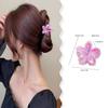10 Pcs Small Hair Claw Clips for Thin Hair, 1.6 Inch Flower Hair Clips for Women, Birthday, Beach Party (White) view 4