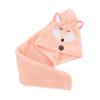 Abaodam Lightweight Absorbent Shower Cap for Quick Drying Microfiber Towel for Sensitive Skin Cartoon Design for Home Use Fox view 1